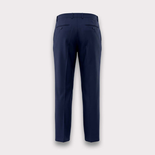 Classic Wool Suit Pant - Blue