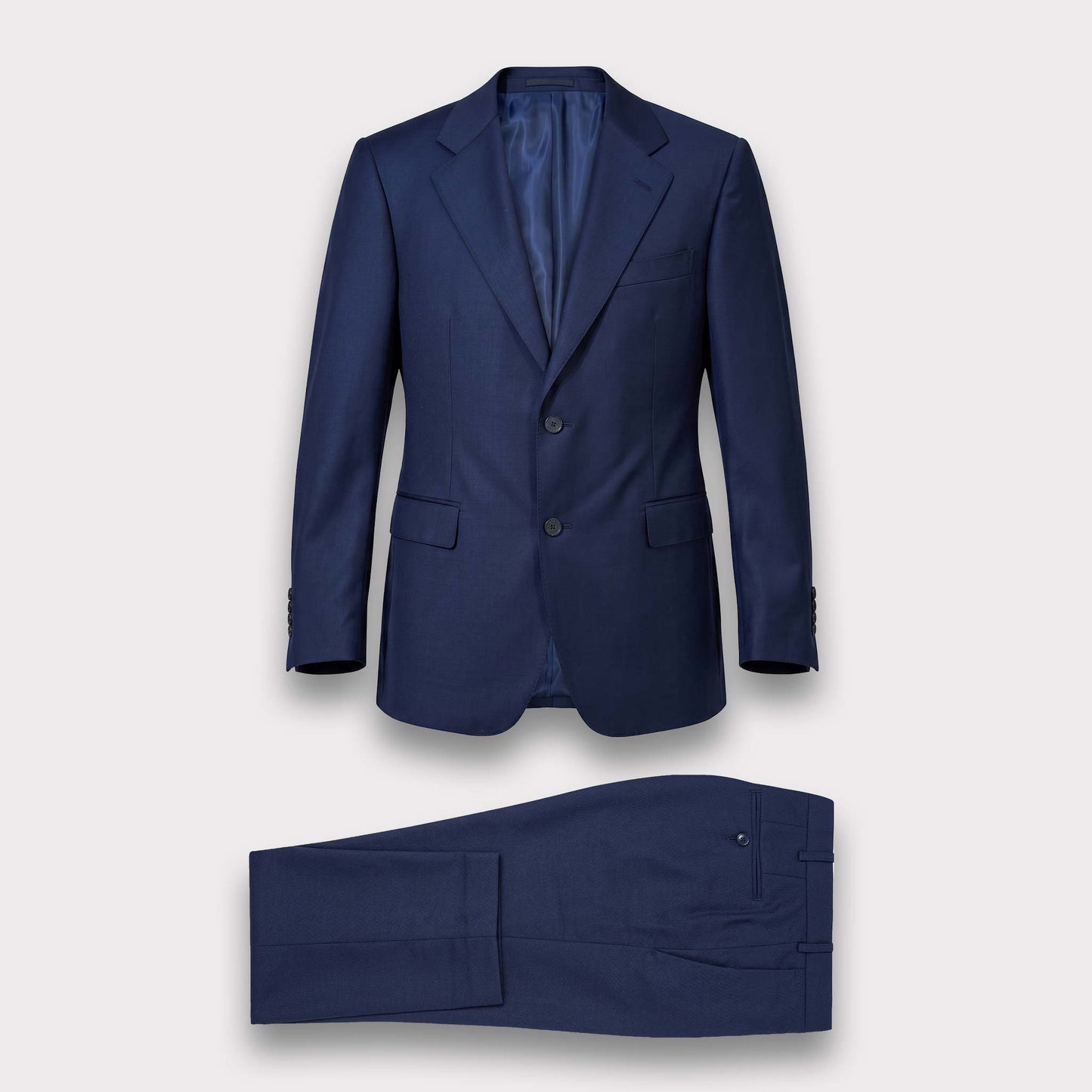 Classic Wool Suit Pant - Blue
