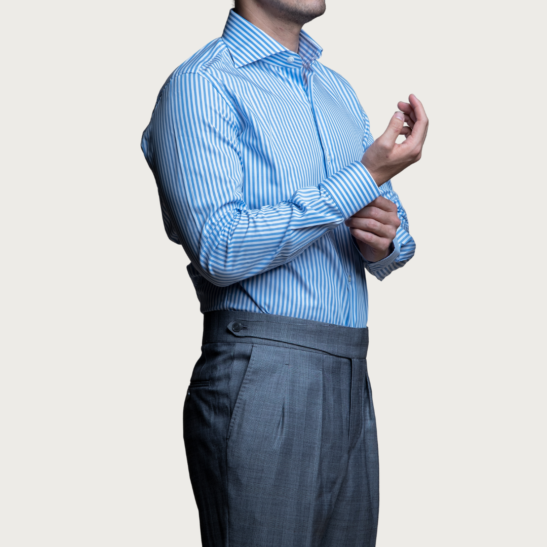 Light Blue Stripe Formal Shirt