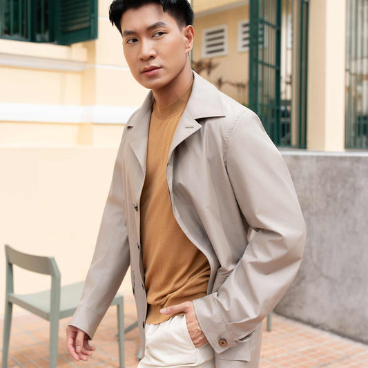 Ring Jacket Safari Jacket - Beige