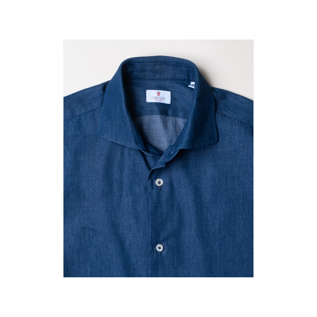 Classic Indigo Denim Long Sleeve Shirt