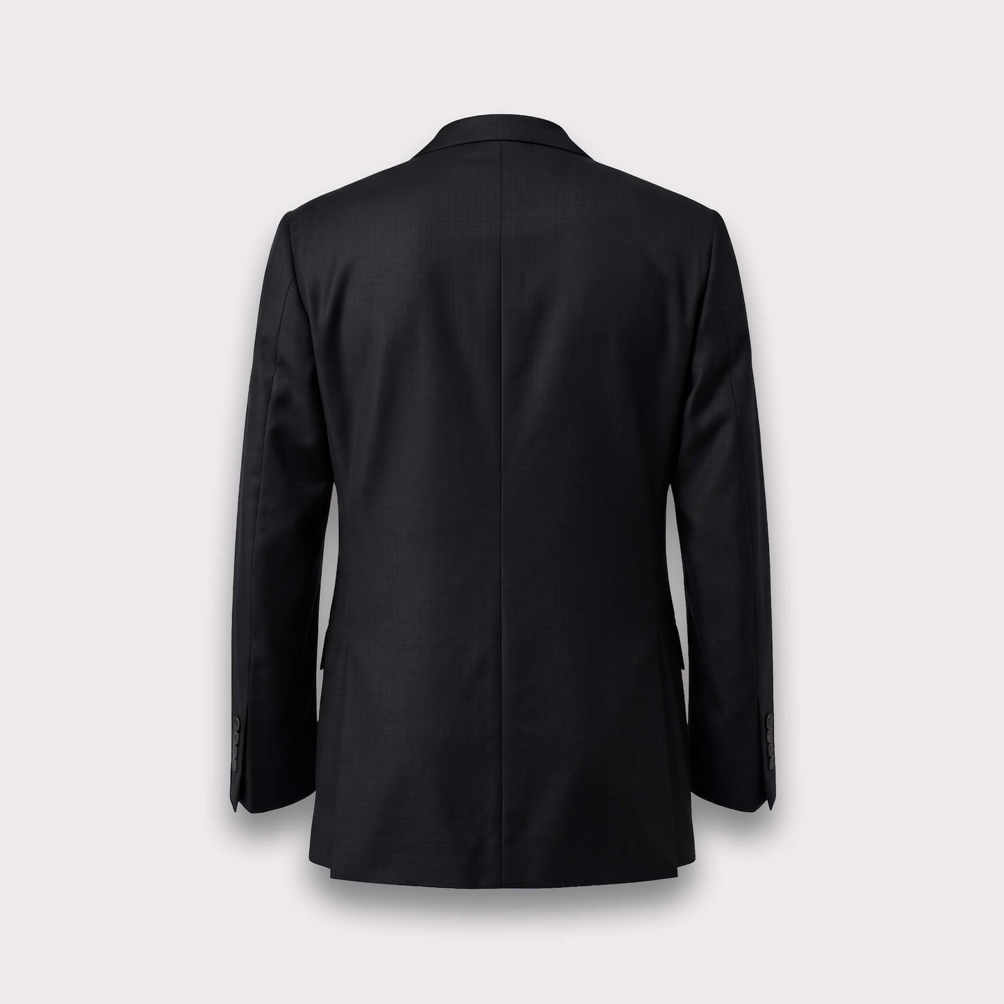 Classic Wool Suit Jacket - Black