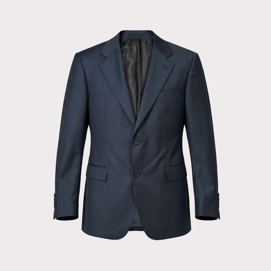Classic Wool Suit Jacket - Grey