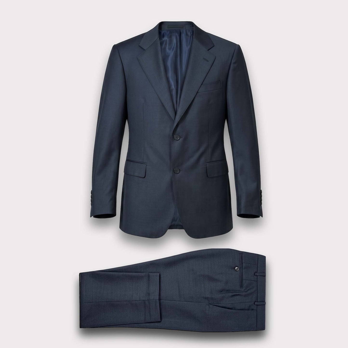 Classic Wool Suit Jacket - Grey