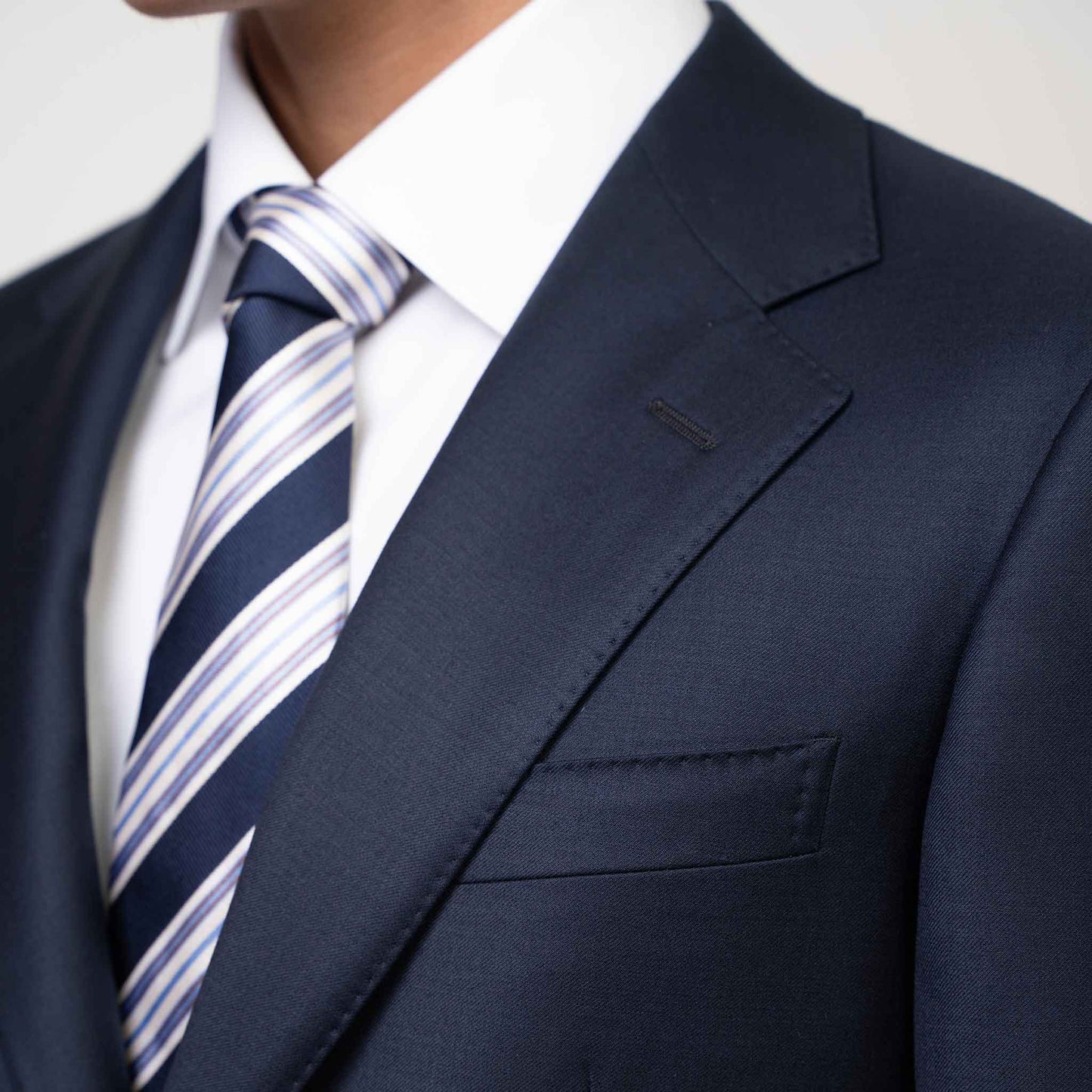 Classic Wool Suit Jacket - Blue