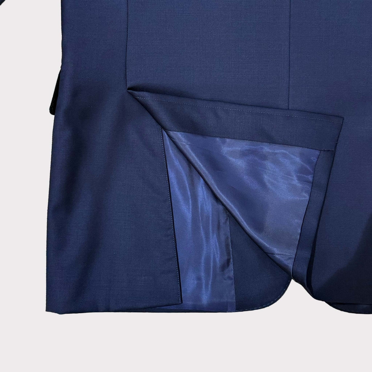 Classic Wool Suit Jacket - Blue