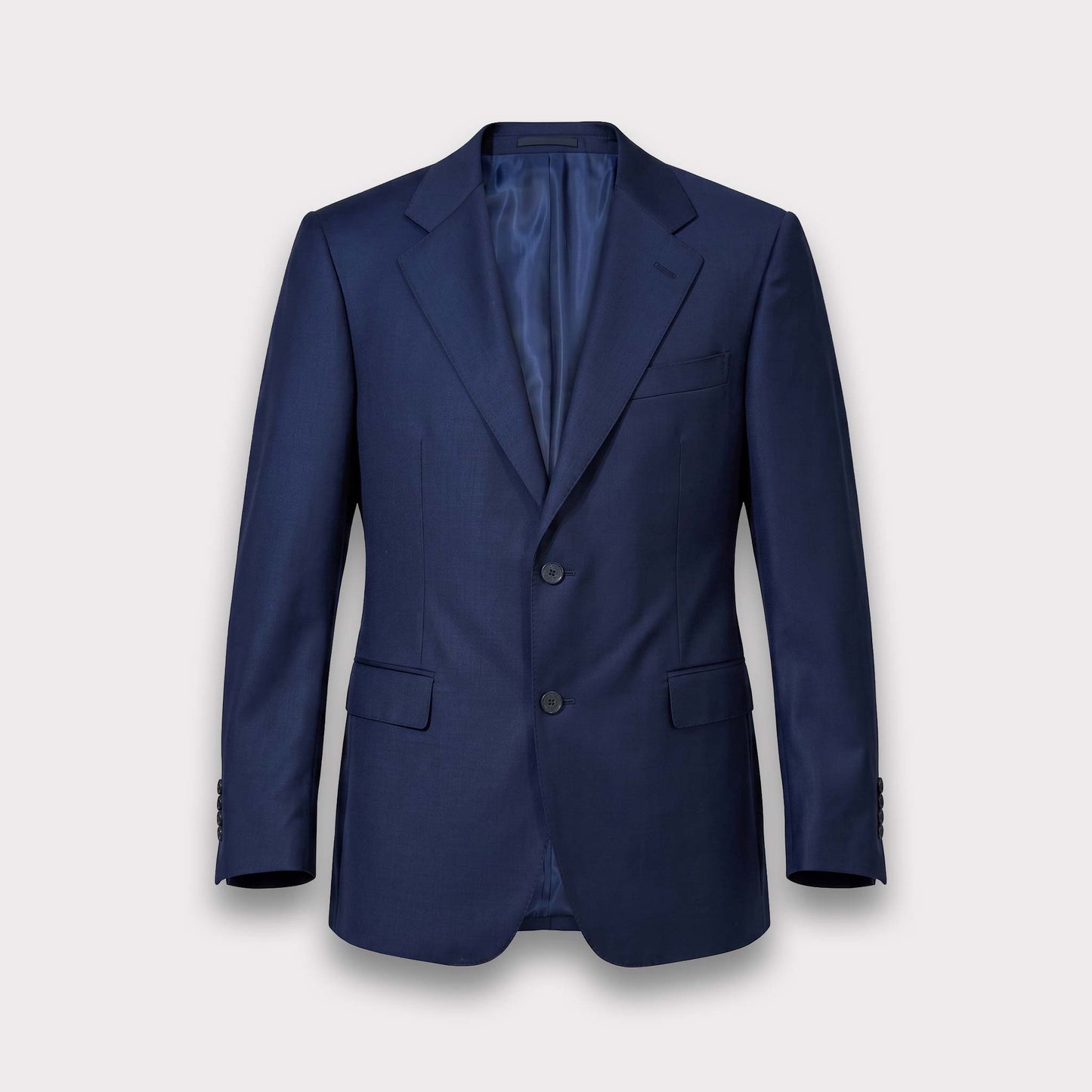 Classic Wool Suit Jacket - Blue