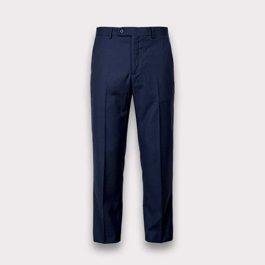 Classic Wool Suit Pant - Blue