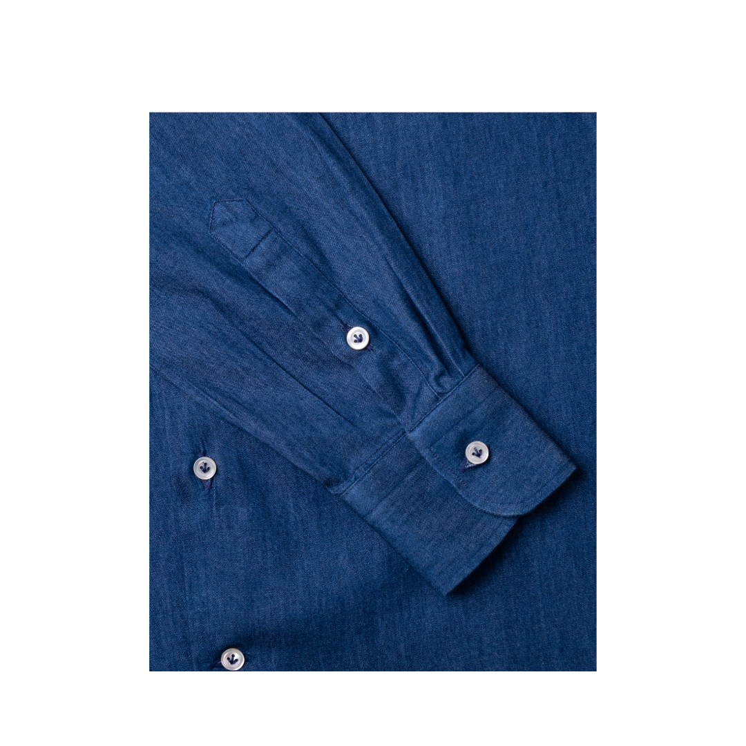 Classic Indigo Denim Long Sleeve Shirt