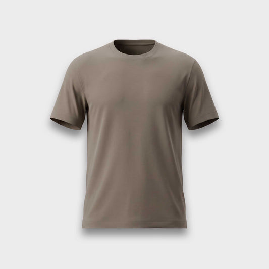 Supima Cotton Crew Neck T-Shirt - Khaki