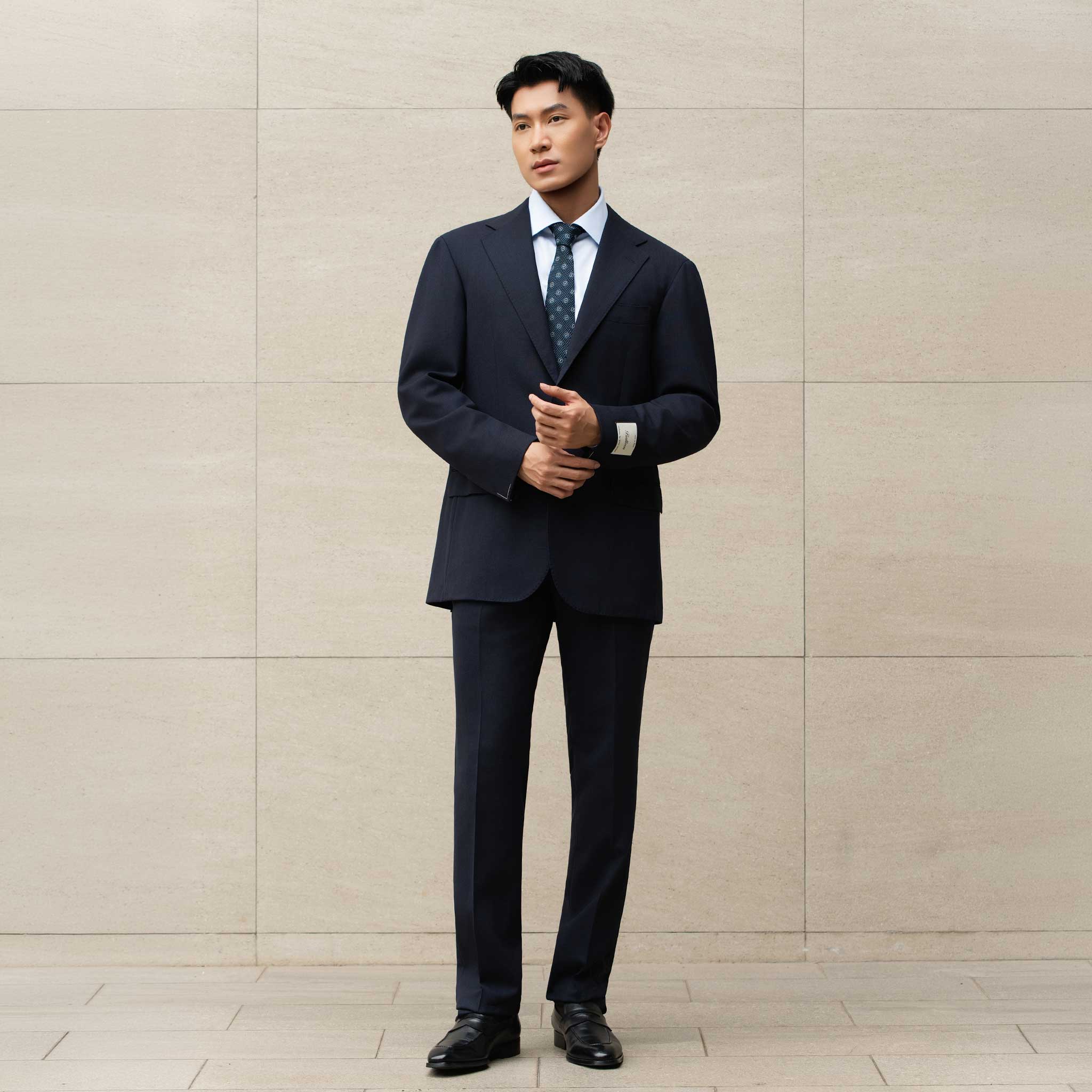 Ring Jacket Japan Signature Balloon 2-Piece Suit - Navy