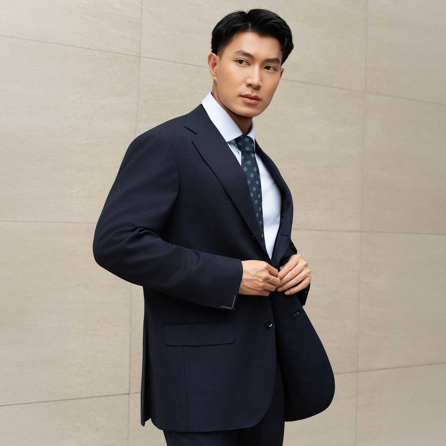 Ring Jacket Japan Signature Balloon 2-Piece Suit - Navy