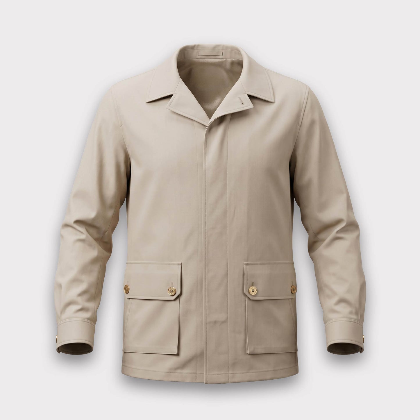 Ring Jacket Safari Jacket - Beige