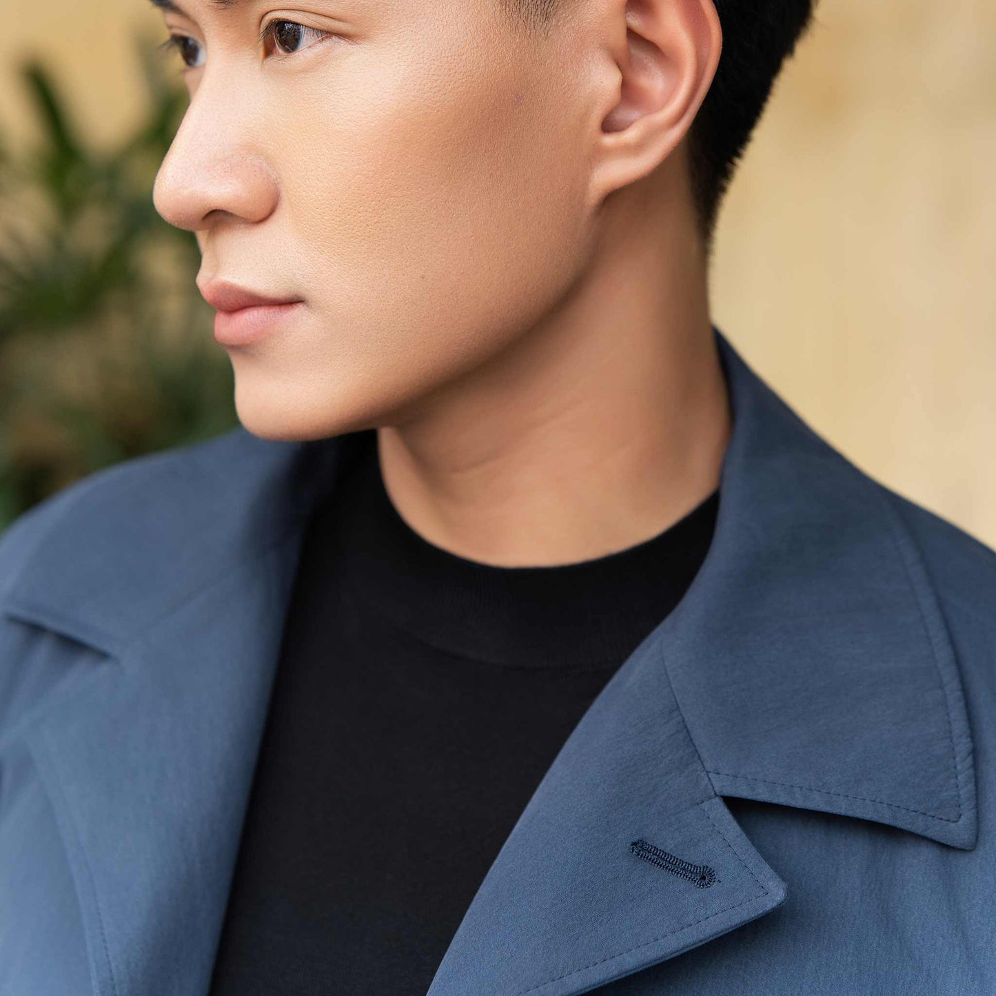 Ring Jacket Safari Jacket - Navy