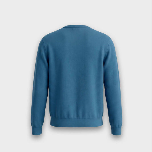 Classic Crew-Neck Sweater - Blue