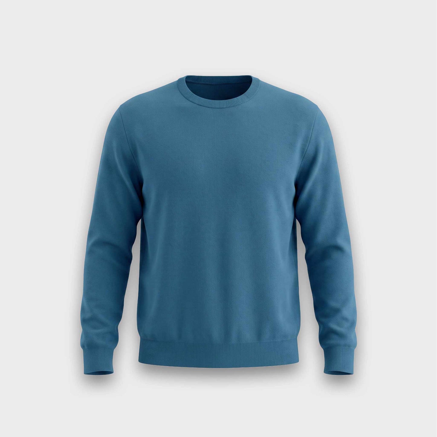 Classic Crew-Neck Sweater - Blue