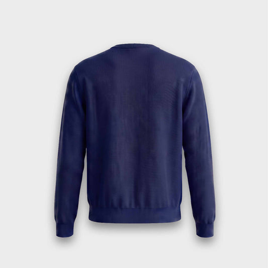 Classic Crew-Neck Sweater - Dark Blue