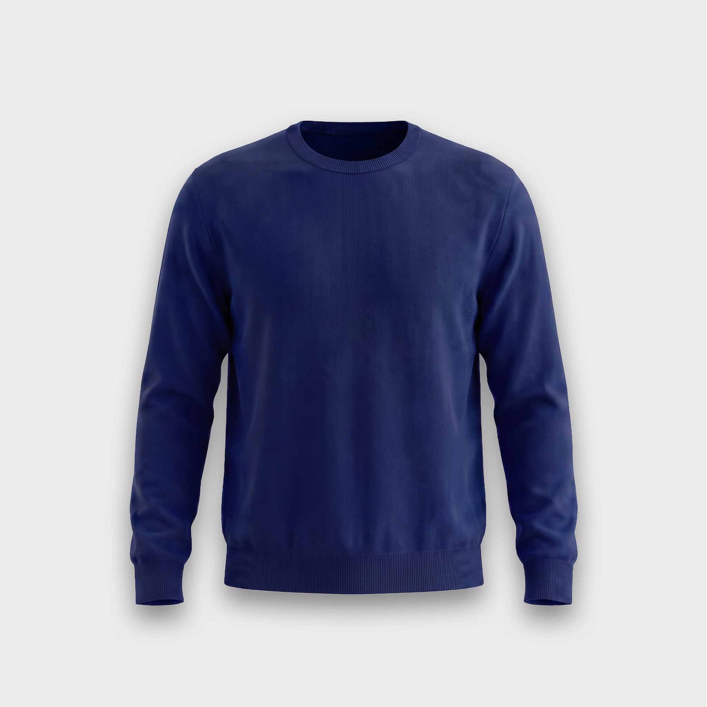Classic Crew-Neck Sweater - Dark Blue