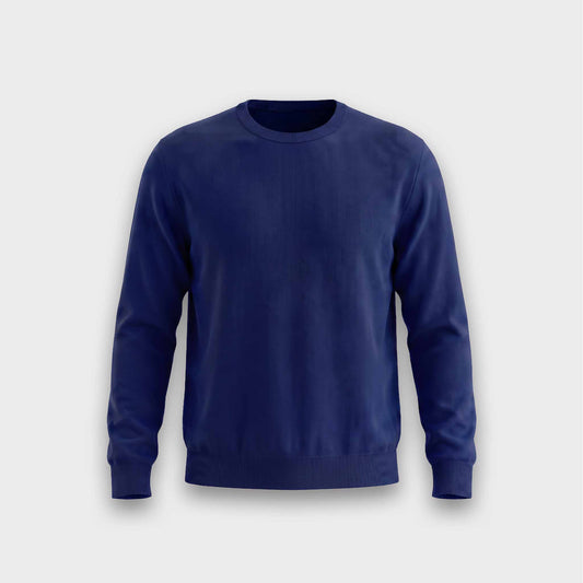Classic Crew-Neck Sweater - Dark Blue