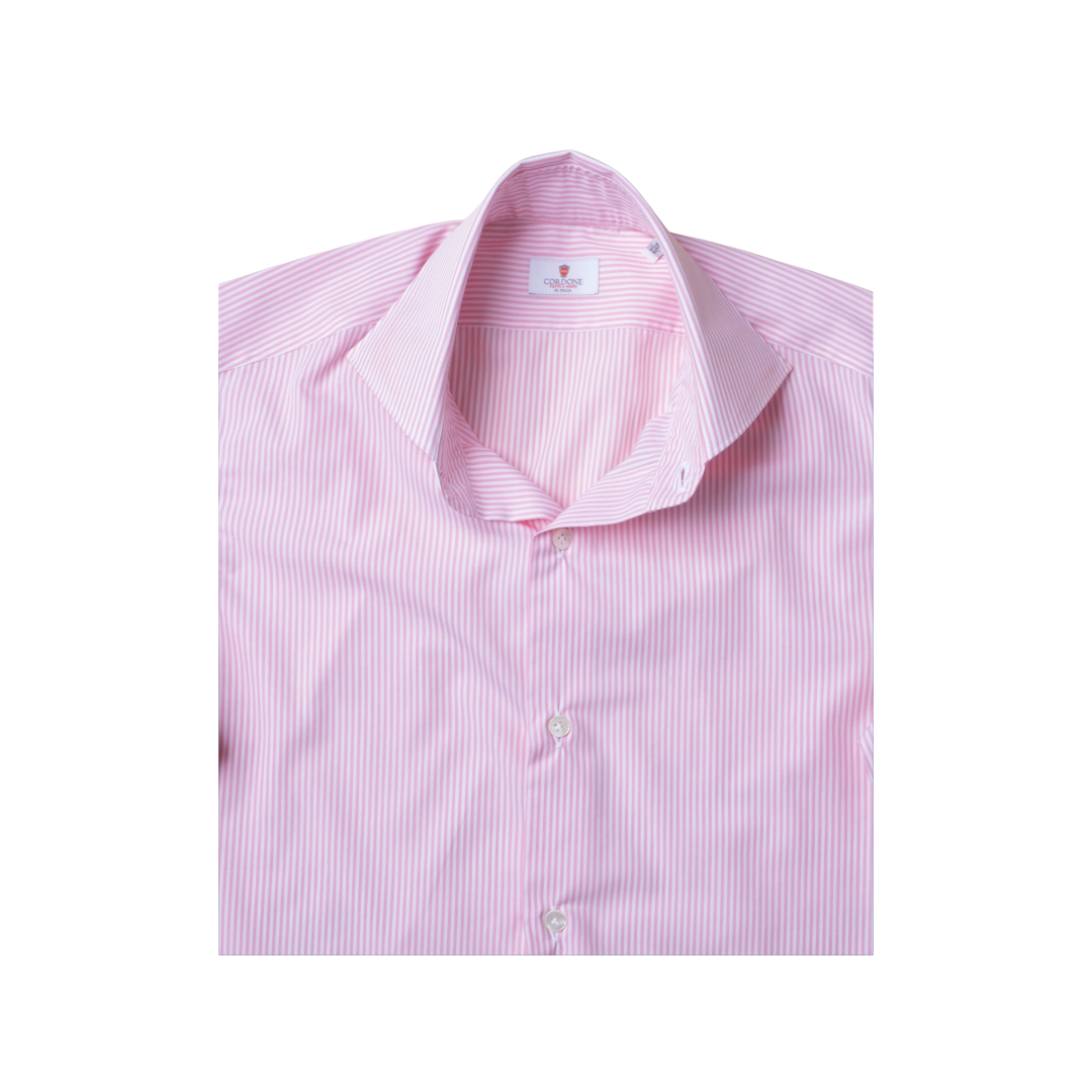 Pink Stripe Formal Long Sleeve Shirt