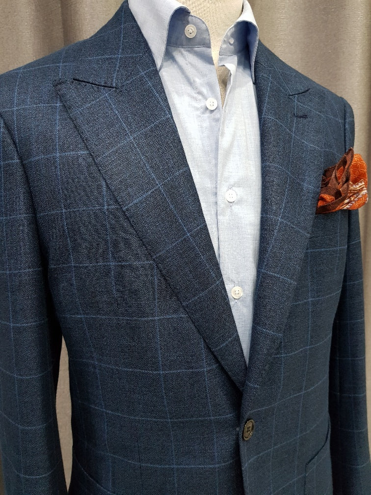 Huddersfield Fine-Worsted Bamboo Fabrics Casual Blazer